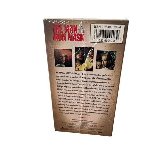 The Man In The Iron Mask - Alexander Dumas (1976) VHS action Richard Chamberlain - Picture 2 of 5